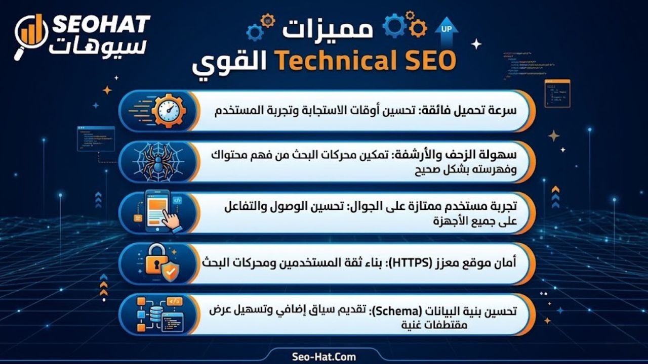 مميزات Technical SEO القوي